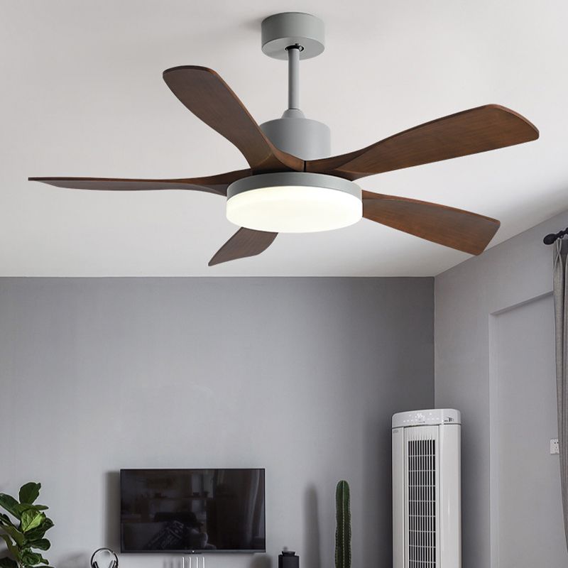 Contemporary Ceiling Fan Light Fixture Colorful LED Ceiling Lamp