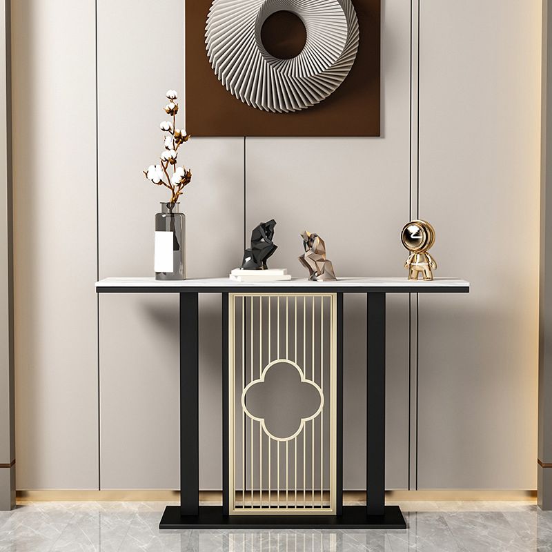 Contemporary Console Table with Stain Resistant Pedestal Top