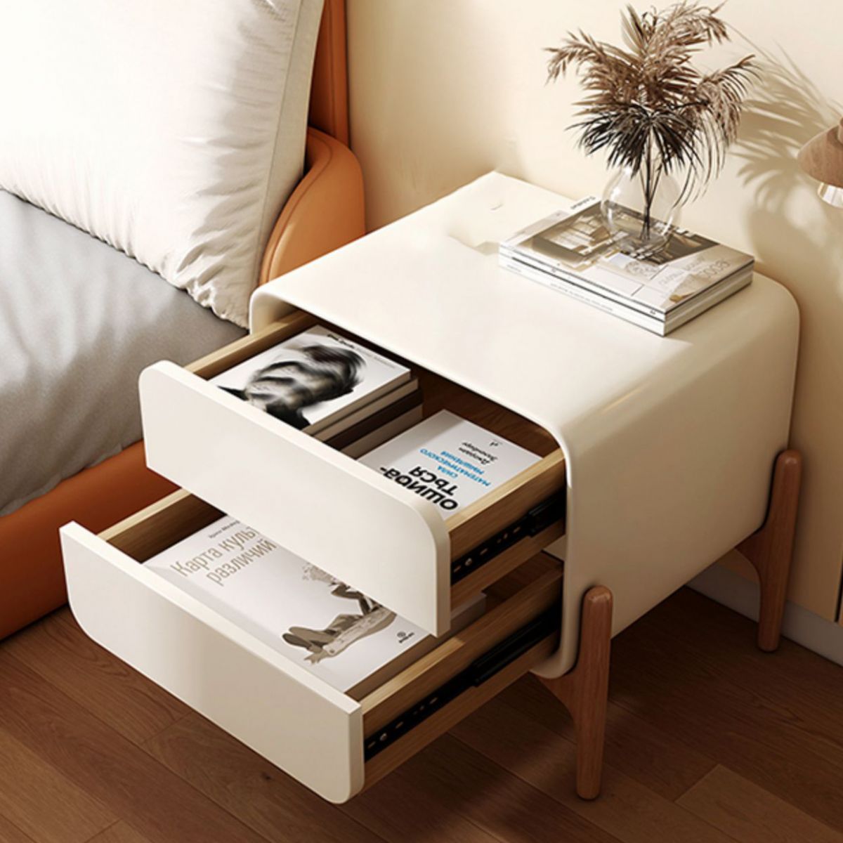 Wooden Bedside Table for Nursery Modern & Contemporary Nightstand