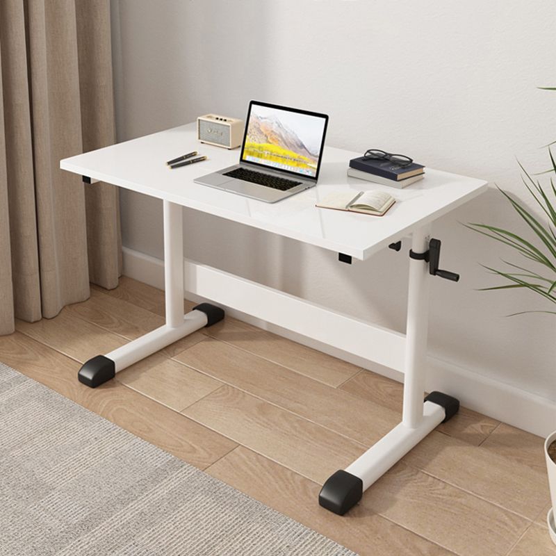 Rectangular Shaped Office Table Wood Writing Desk in White/Black/Natural