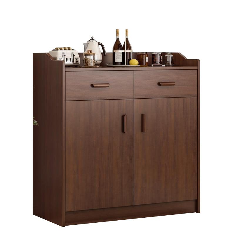 Glam Style Dining Buffet Wood Buffet Server with Drawers and Cabinets