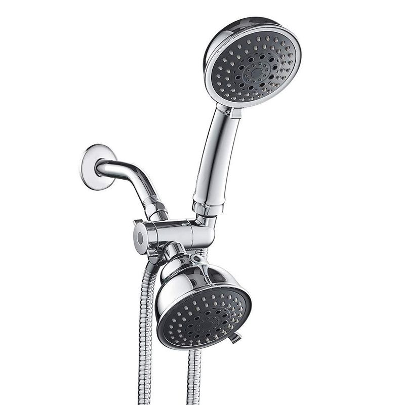 Traditional Dual Shower Heads Home Metal Round Shape Dual Shower