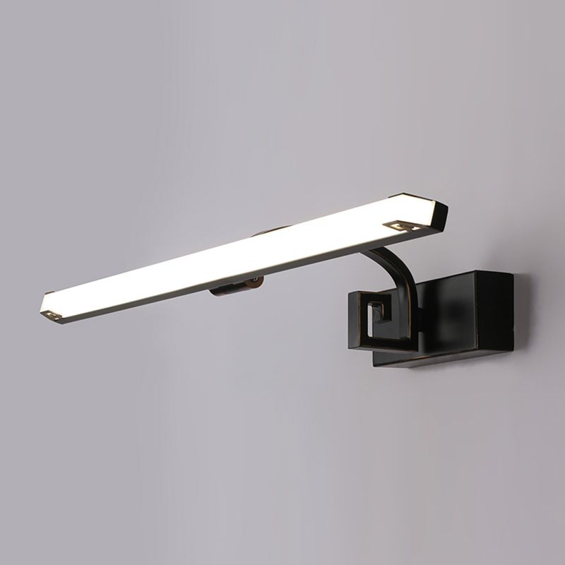 Modern Minimalist Style Streamlined Wall Mounted Vanity Lights Metal Vanity Lighting Fixtures for Bathroom