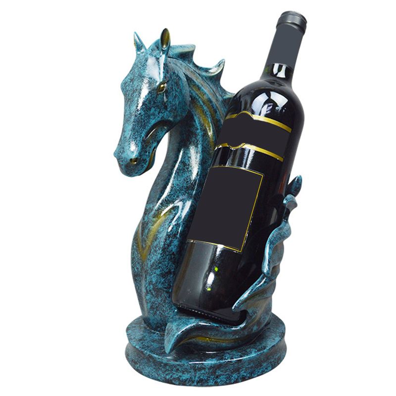 Glam Resin Wine Rack Bottle Tabletop Wine Rack Bottle for Living Room