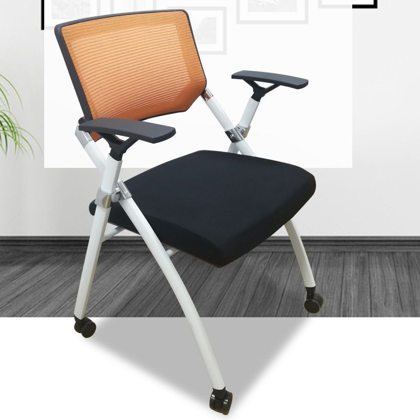 CorLiving Workspace Desk Chair in White Frame Conference Chair