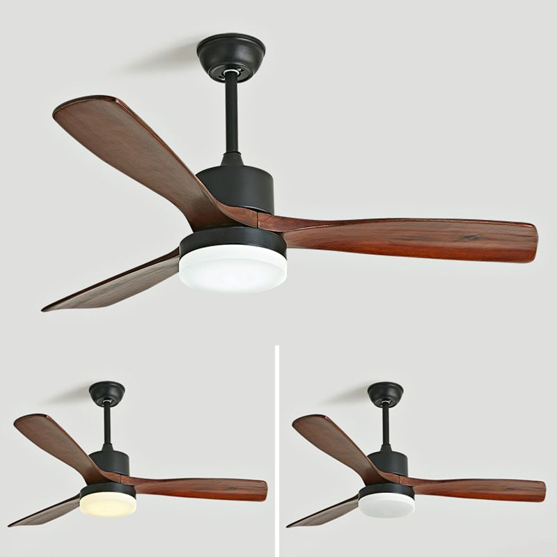 Modern Simple Ceiling Fan Lamp Round Shape LED Ceiling Fan Light for Bedroom