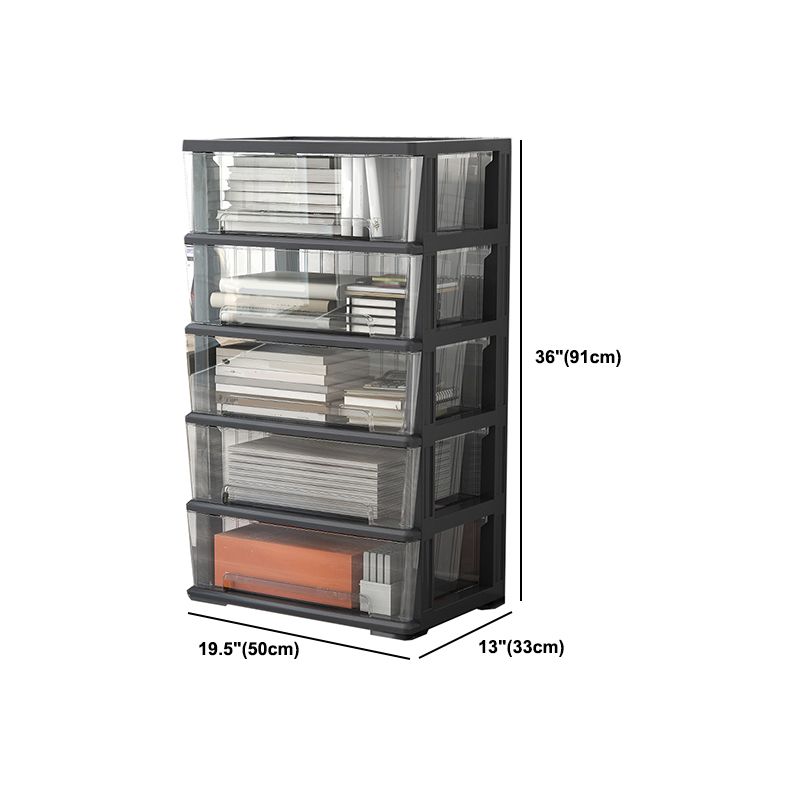 Modern Acrylic Cabinet Drawers and Pedestal Filing Cabinet for Home Office