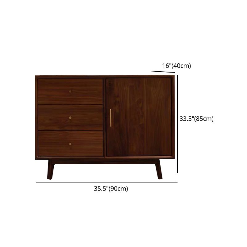 15.75"W Sideboard Contemporary Style Solid Wood Dining Server for Kitchen and Living Room