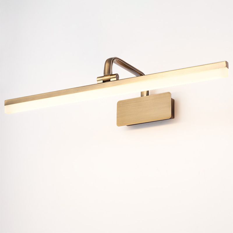 Modern Minimalist Style Angle Adjustable Vanity Wall Light Fixtures Acrylic 1 Light Vanity Mirror Lights for Bathroom