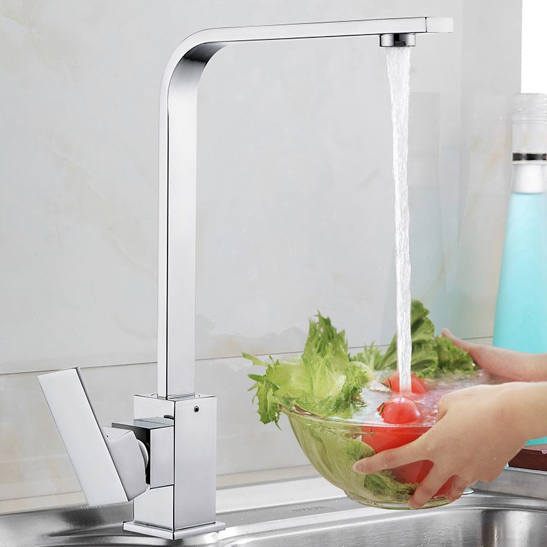 Modern Spring Spout Water Filler One Handle High Arch Meta Kitchen Faucet