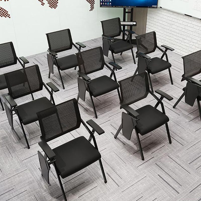 Mid Back Mesh Conference Chair Ergonomic Fixed Arms Chair for Office