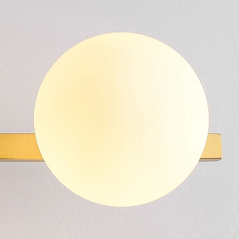 Bubble Sconce Light Fixture Minimalist Style Metal Gold Wall Lighting Fixture for Bathroom