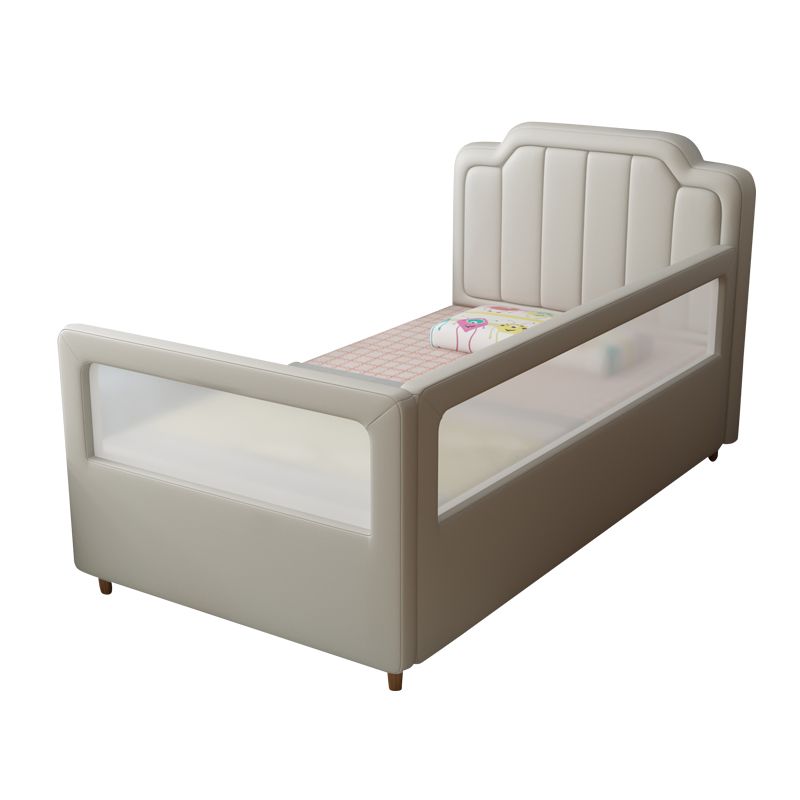 Baby Crib with Mattress and Guardrail Nursery Bed with Storage