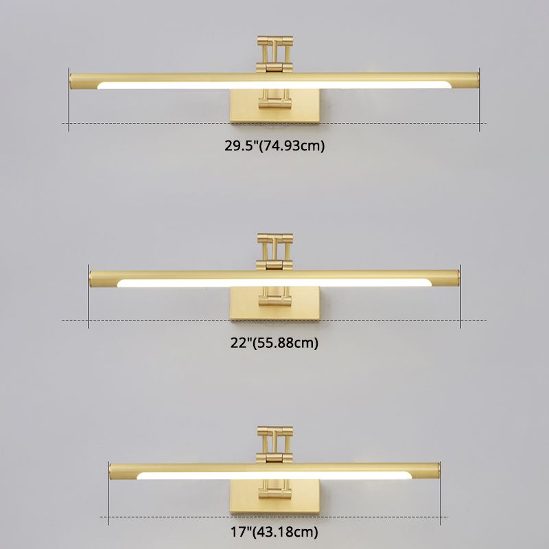 Modern Minimalist Style Cylindrical Wall Mounted Vanity Lights Metal Vanity Wall Light Fixtures for Bathroom