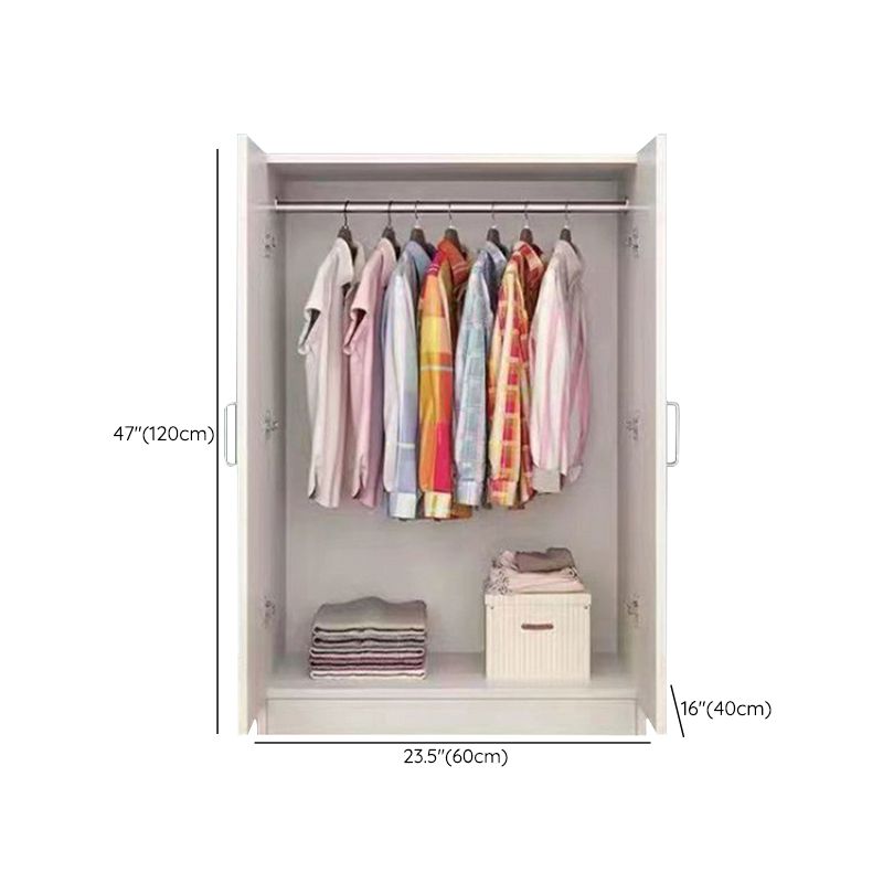 Manufactured Wood Kids Closet Modern Cloth Rod Included Wardrobe Closet