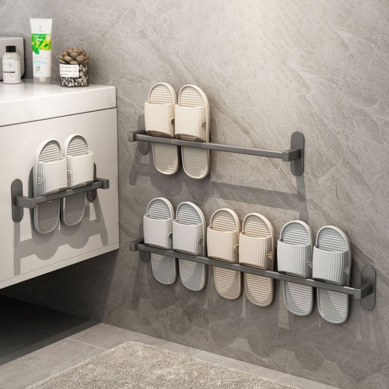 Grey Bathroom Accessory Set Modern 1/2 - Piece Bath Shelf Anti-rust