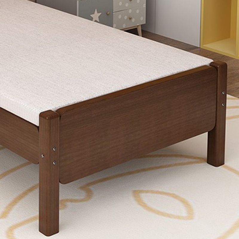 Convertible Baby Crib Traditional Solid Wood Crib with Guardrail