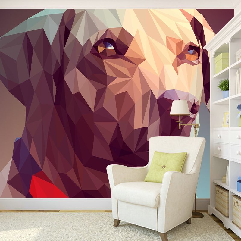 Stain Resistant Wallpaper Geometric Animal Modern Illustration Wall Mural