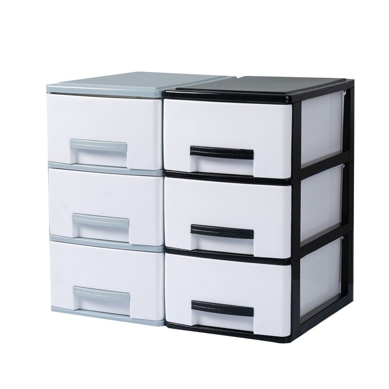 Plastic Filing Cabinet Vertical Modern Drawers File Cabinet for Home Office