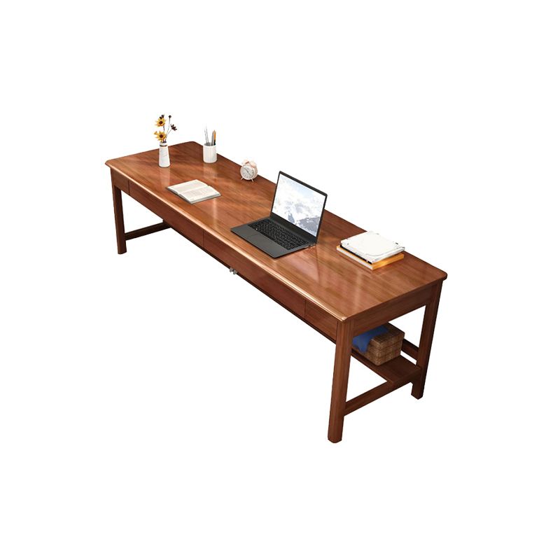 Modern Home Office Desk 4-Legs Wooden Writing Desk for Bedroom