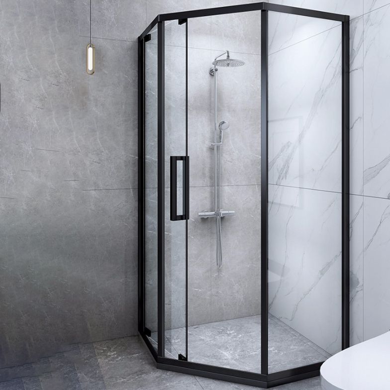 Tempered Glass Shower Enclosure Neo-Angle Clear Shower Enclosure