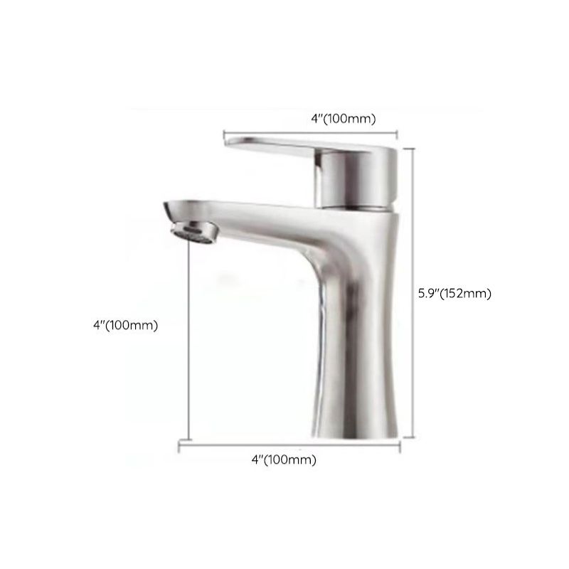 Modern Faucet 1-Handle 1-Hole 304 Stainless Steel Single Level Low Pot Filler Faucet