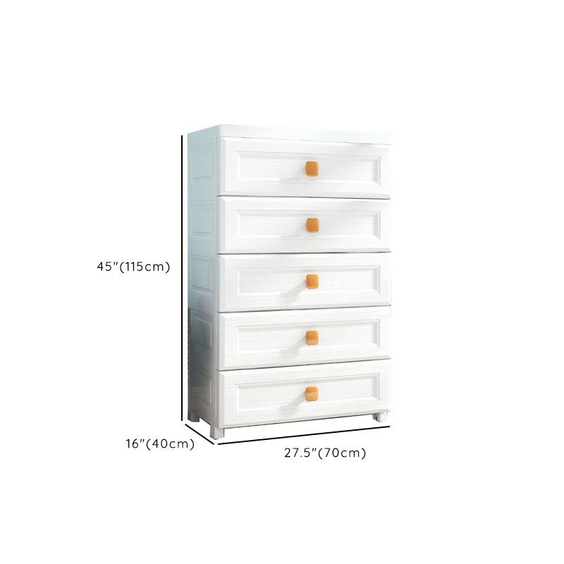 Plastic Dresser Scandinavian Baby Dresser with Drawers for Kids