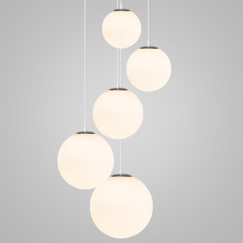 Globe Clothes Shop Pendant Lighting Fixture Glass MODERN MODER STYLE HONGING LIMTURE EN BLANC