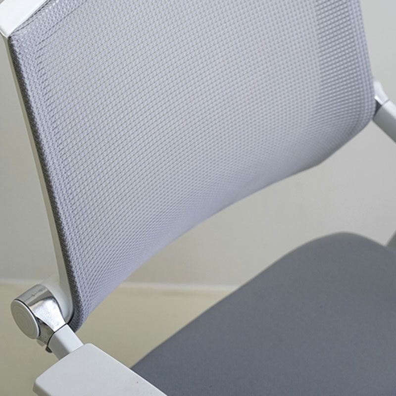 Contemporary Fixed Arms Conference Chair Mesh-back Task Chair for Office