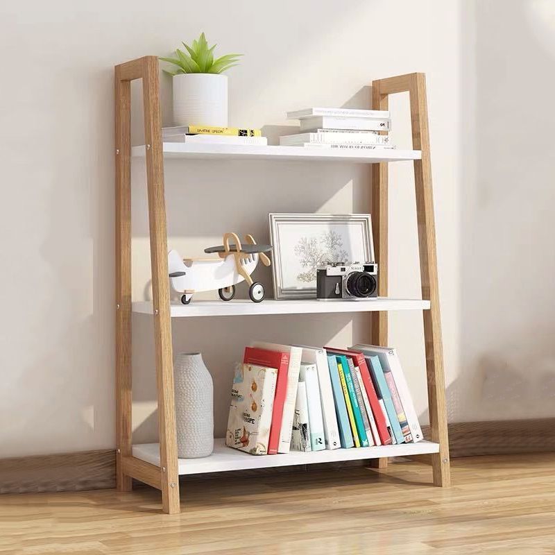 Contemporary Style Bookshelf Open Back Bookcase for Study Room and Office