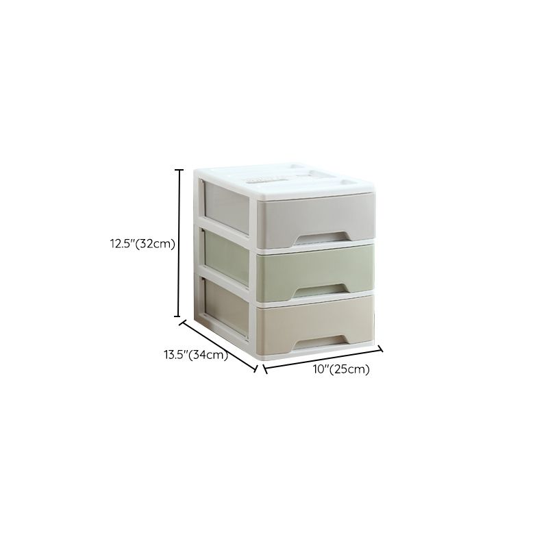 Modern Plastic Cabinet Drawers Storage Filing Cabinet for Office