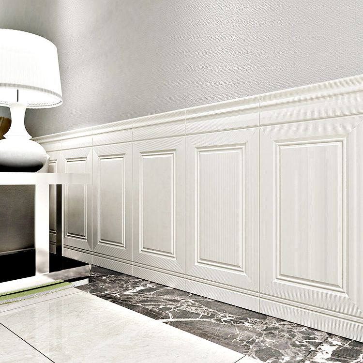 Glam Waterproof Wainscoting Solid Color Peel and Stick Indoor Wallboard