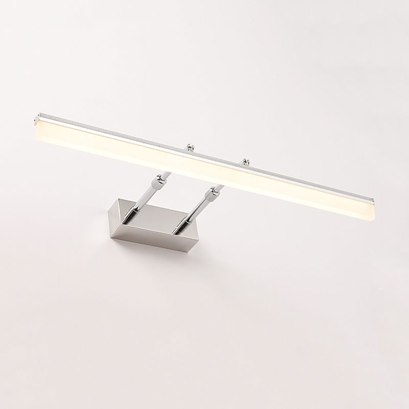 Modern Simple Vanity Light Rectangle Shape Scalable Vanity Lamp for Shower Room