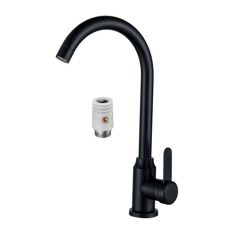 Modern Bar Faucet Stainless Steel Lever Handles with Accessories Bridge Kitchen Faucet