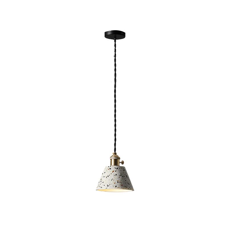 Contemporary Stone Hanging Lamp 1-Light Pendant with Metal for Kitchen