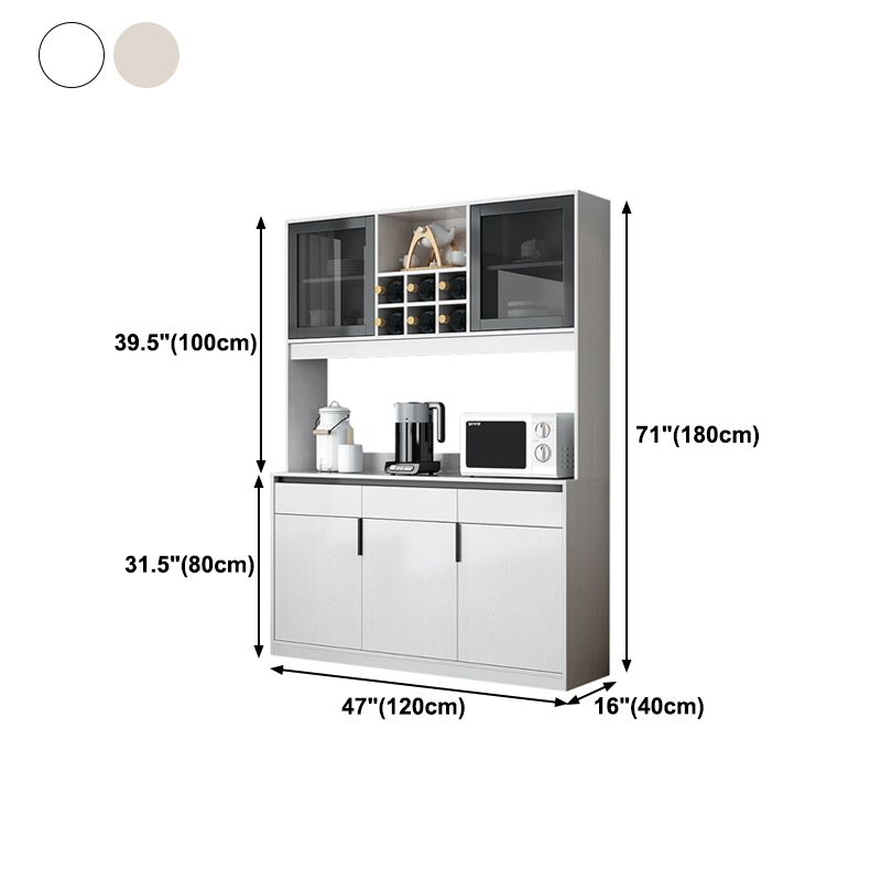 Manufactured Wood Dining Server Living Room Cabinet with Sliding Door