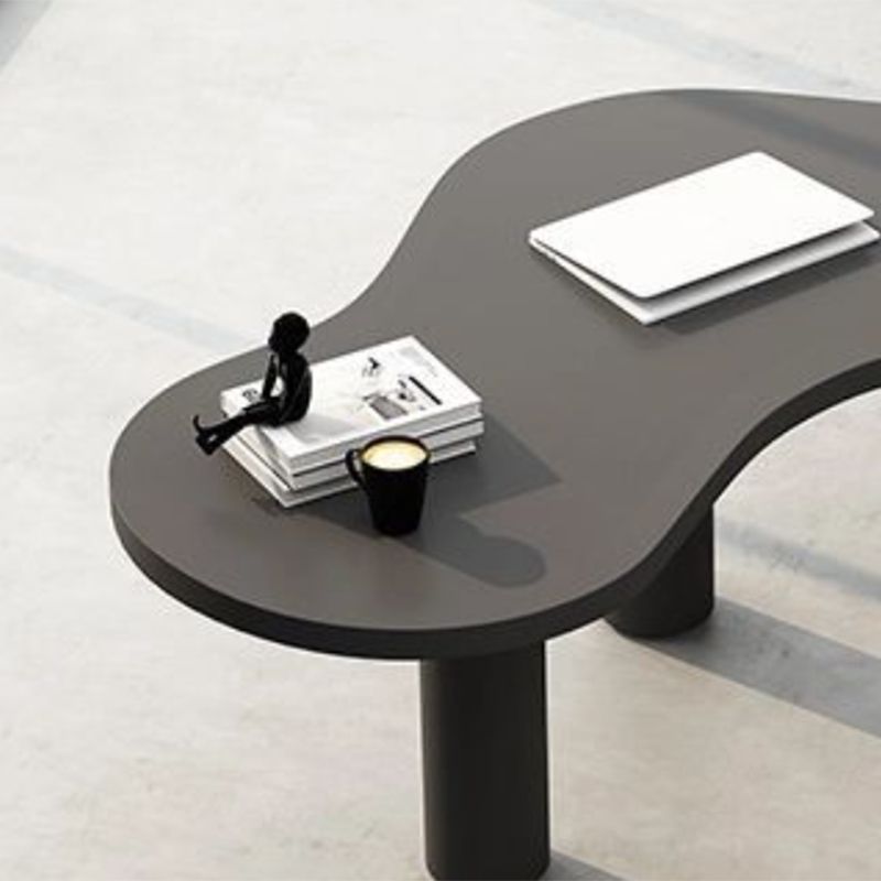 Contemporary Pine Office Desk Free Form Writing Desk for Office