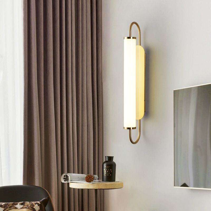 Contemporary LED Mirror Lamp Gold Vanity Light Fixtures for Bathroom