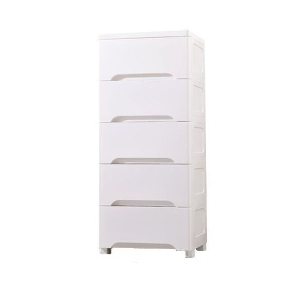 Plastic Kids Nightstand Modern Chest Nursery Dresser with 5/6 Drawers