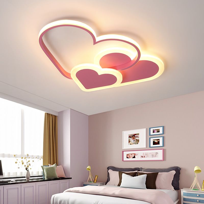 Nordic Flushmount Ceiling Lamp Modern Creative Lamp for Kid's Room Living Room