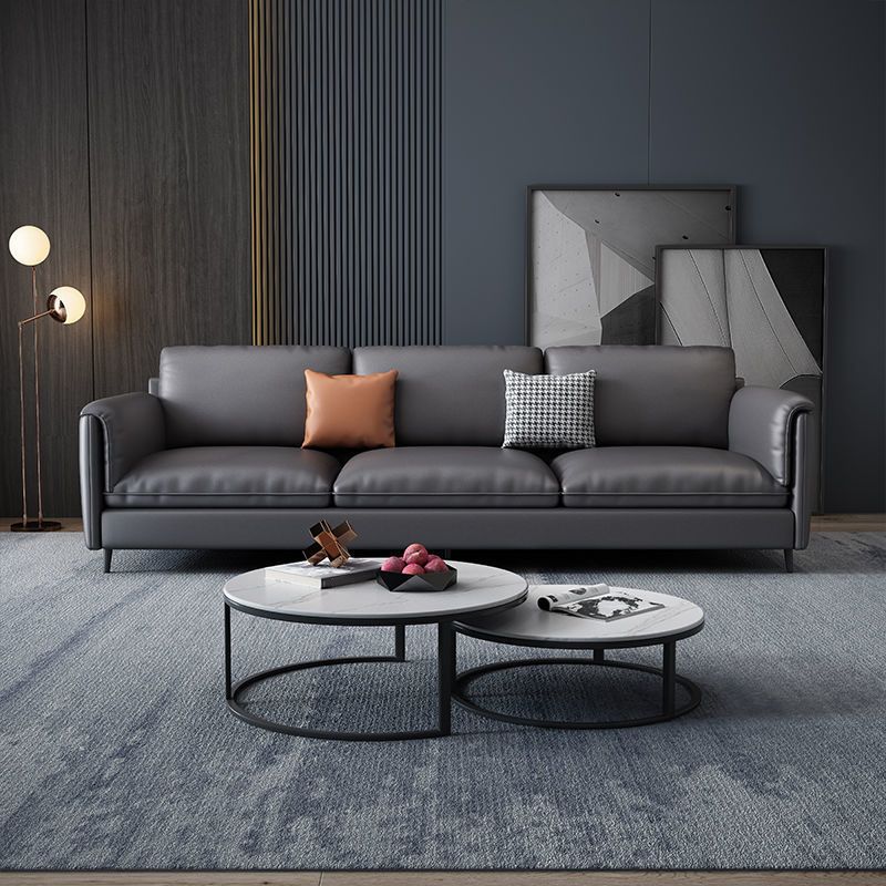 Gepolstertes rechteckiges Sofa mit Kissenrückschwamm/Latexpolsterung
