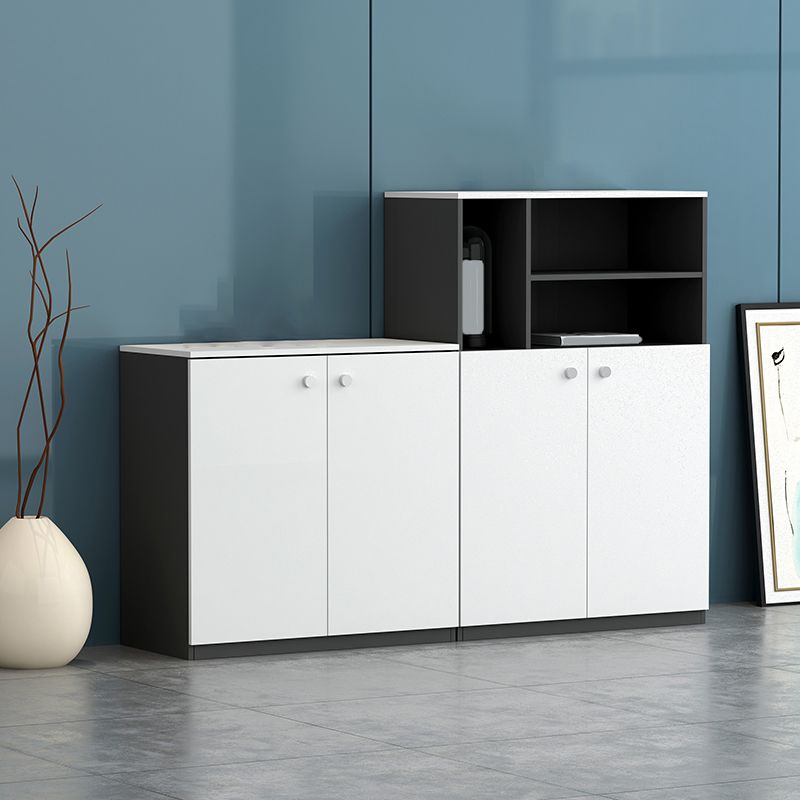 Modern File Cabinet Wood Vertical Home or Office Storage Shelves File Cabinet