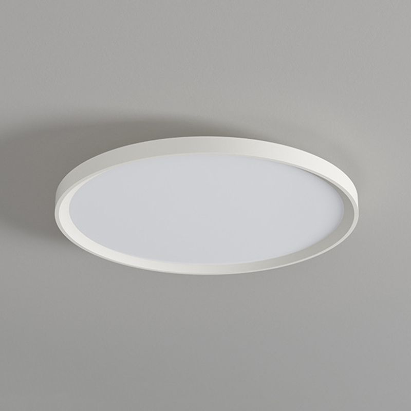 LED White Ceiling Light Modernism Round Flush Mount Lighting for Bedroom