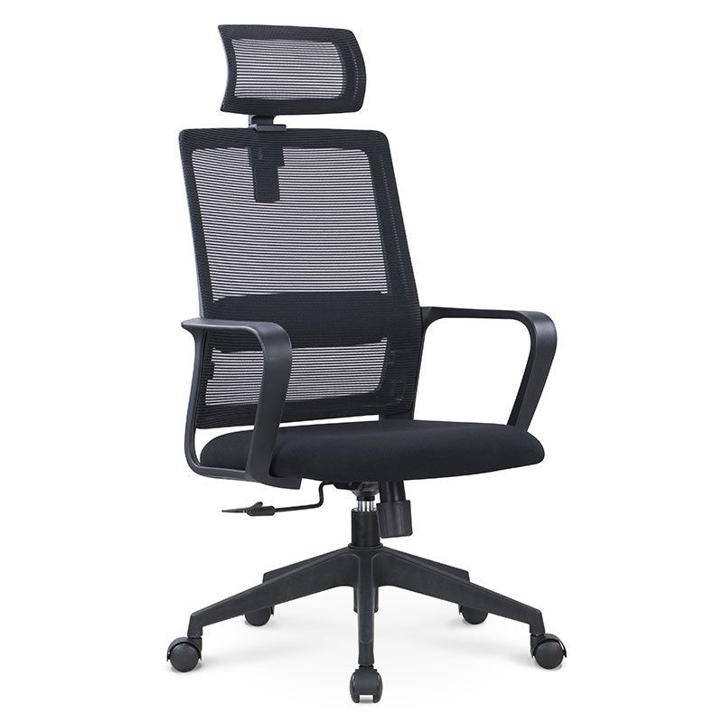 Contemporary Arm Chair Fixed Arms Adjustable Seat Height Office Chair