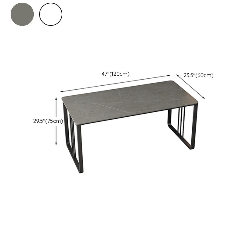 Modern Style Stone Top Office Desk Rectangle Writing Desk for Office