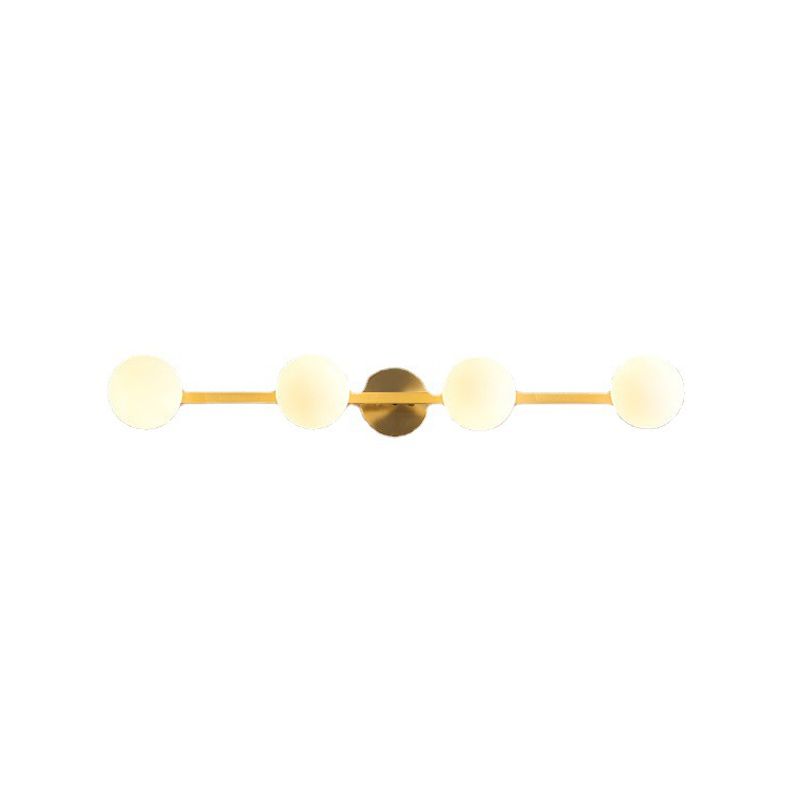 Postmodern Vanity Light Strip Glass Ball Vanity Lighting Fixture for Bathroom