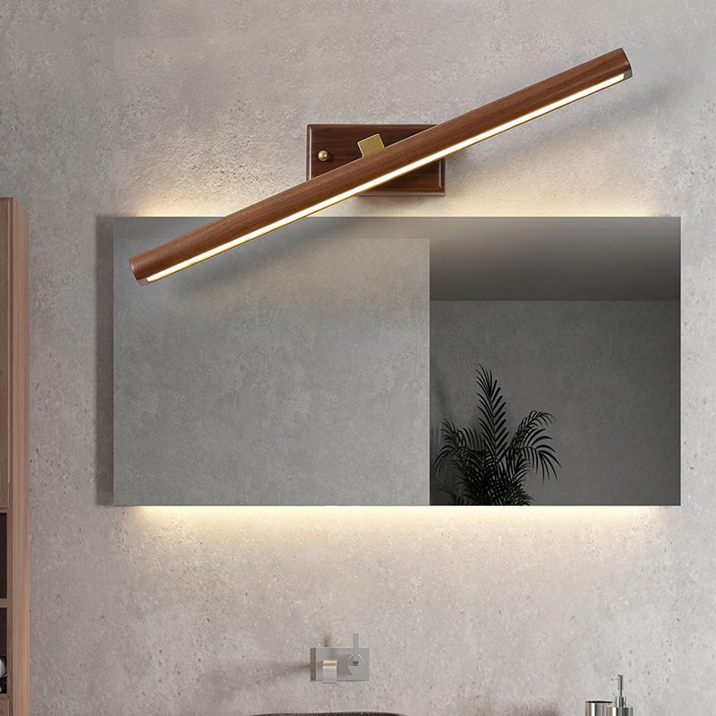 Applexion murale à LED moderne miroir en bois éclair éclairage de salle de bain commode éclair