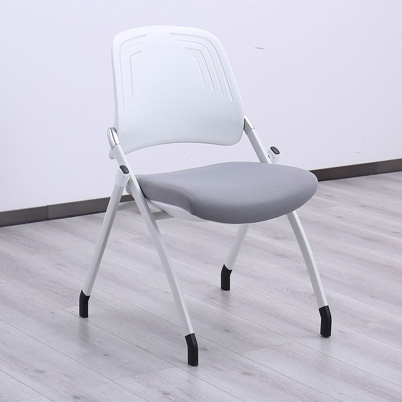 Modern Desk Chair Plastic Upholstered Mid Back Home Office Chair