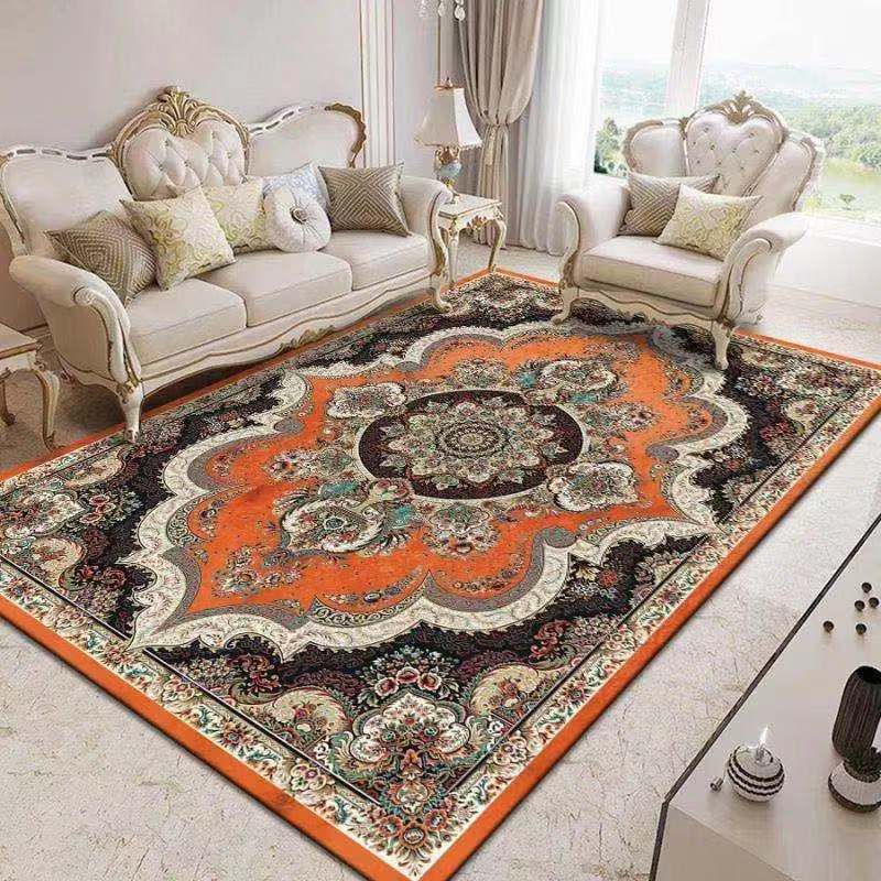 Tapis traditionnel multicolore magnifique tapis de tapis à imprimé fleuri