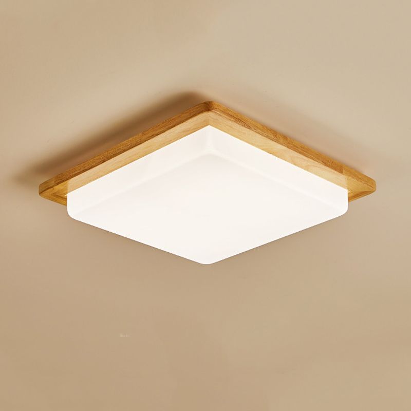 1-Light LED Ceiling Light Modern Ceiling Mount Light with Acrylic Shade for Living Room